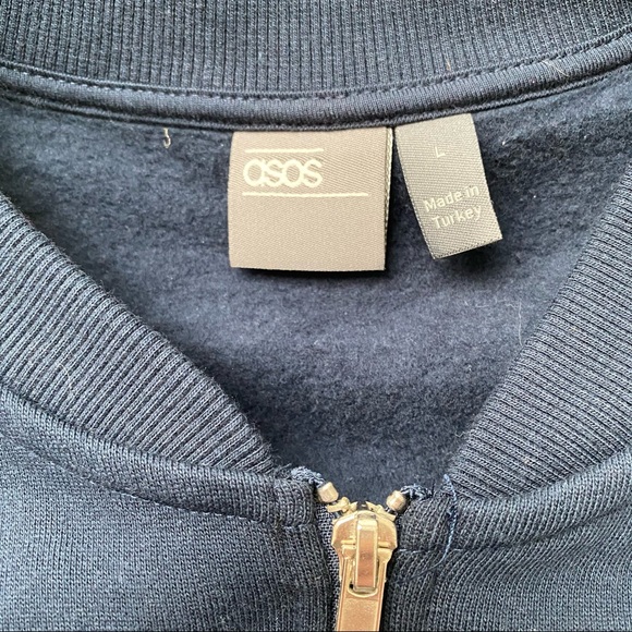 🍄 3/$30 ASOS Zip Cotton Bomber Jacket - Picture 10 of 13